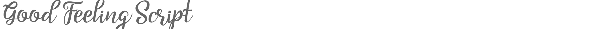 Good Feeling Script Good Feeling Script Demo.ttf font preview